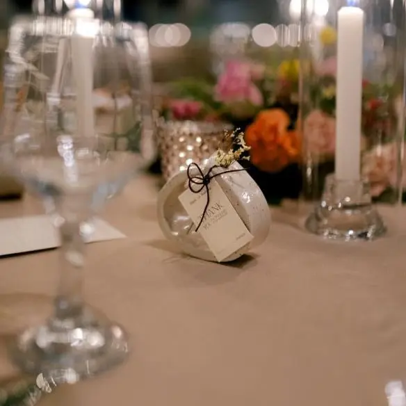 Handmade ceramics made for a special event